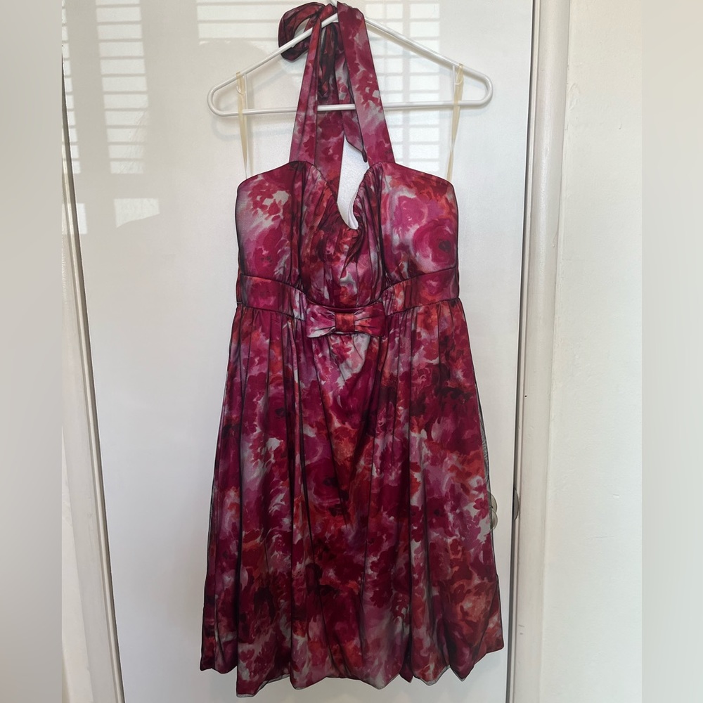 Torrid floral mesh dress with bubble hem
